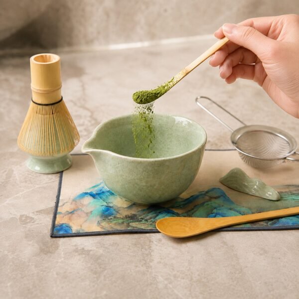 Luxegon 8 Parça Matcha Çayı Hazırlama Seti, Yeşil